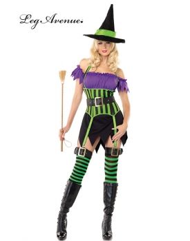 Costume Strega tre pezzi Halloween