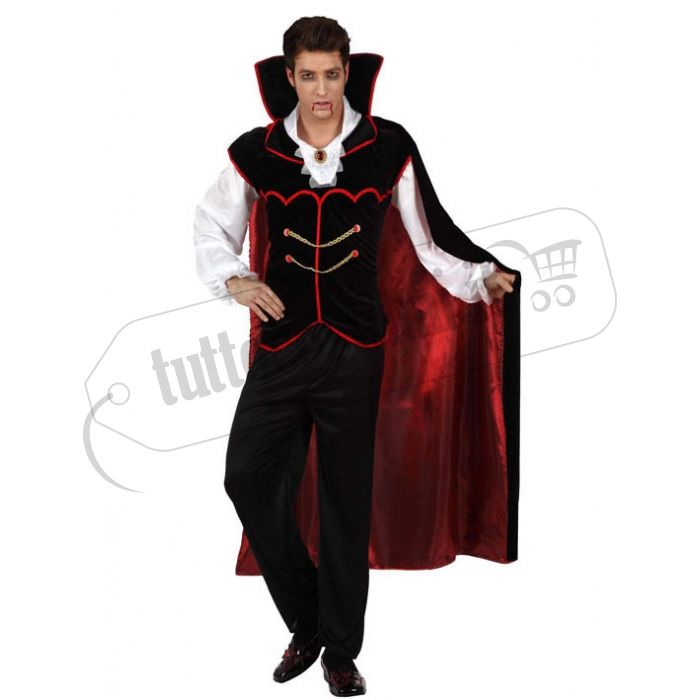 Costume da Vampiro con gilet nero. Quanto costa online?