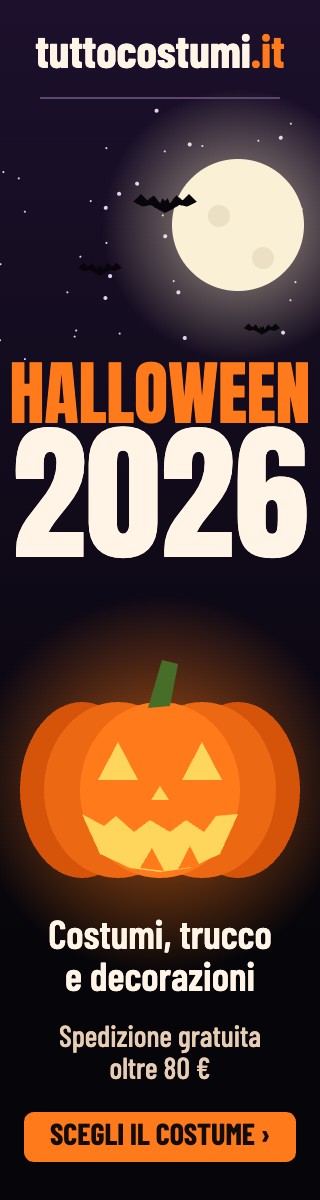 Costumi, trucco e decorazioni per Halloween 2026 su tuttocostumi.it